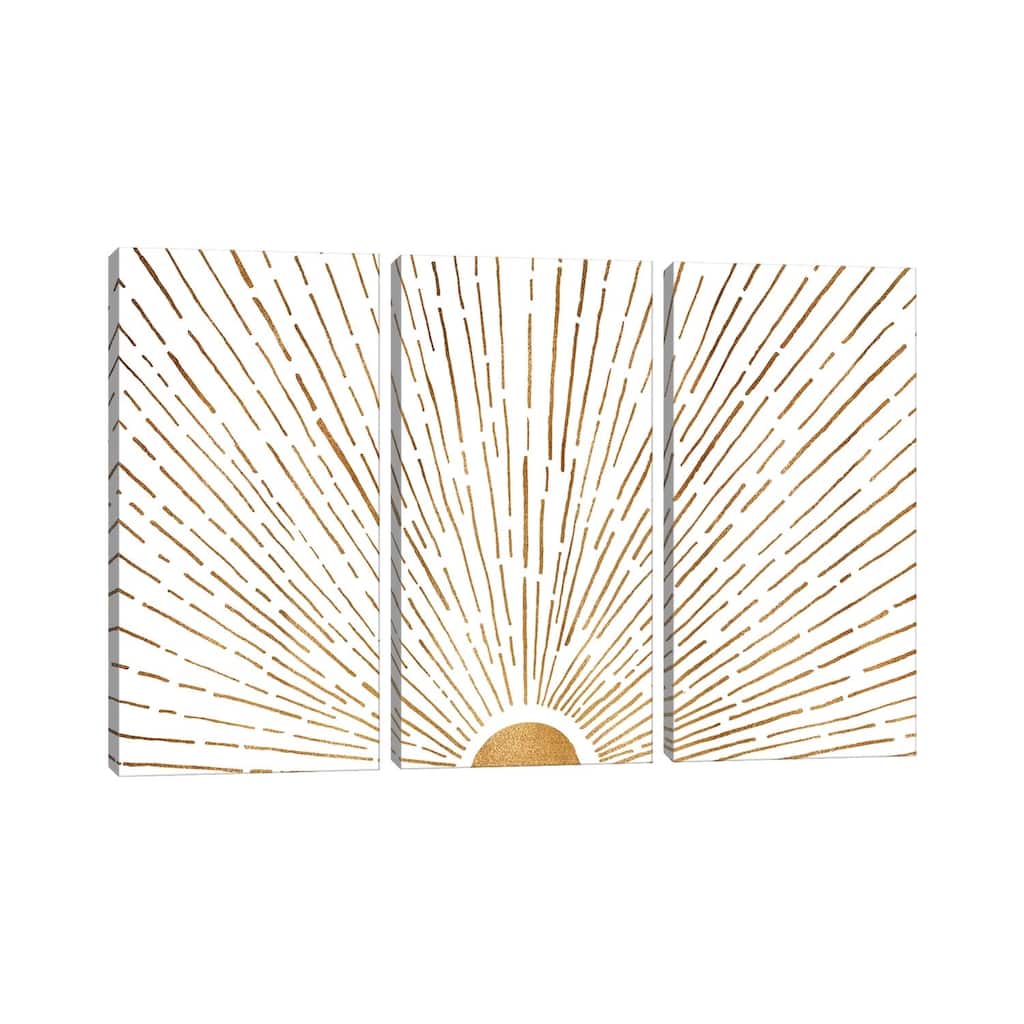 iCanvas "Let The Sunshine In" by Modern Tropical 3-Piece Canvas Wall Art Set