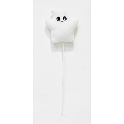 4" Halloween Ghost on a 8" Floral Pick, Set of 6