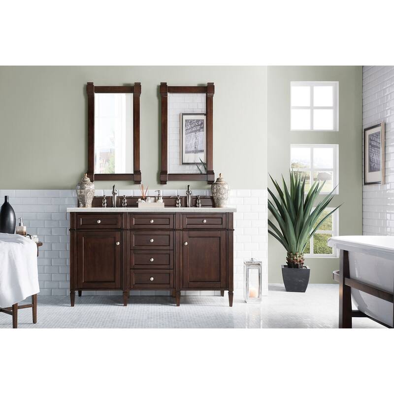 James Martin Vanities 650-V60D-FEJP Brittany 60" Free Standing Double
