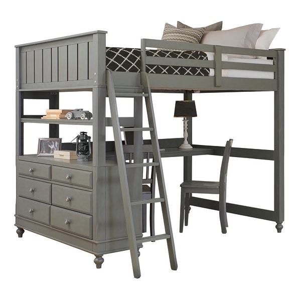 Lake house full loft bed with desk online