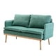 preview thumbnail 6 of 48, Polyester Upholstered Living Room loveseats sofa With Golden Legs
