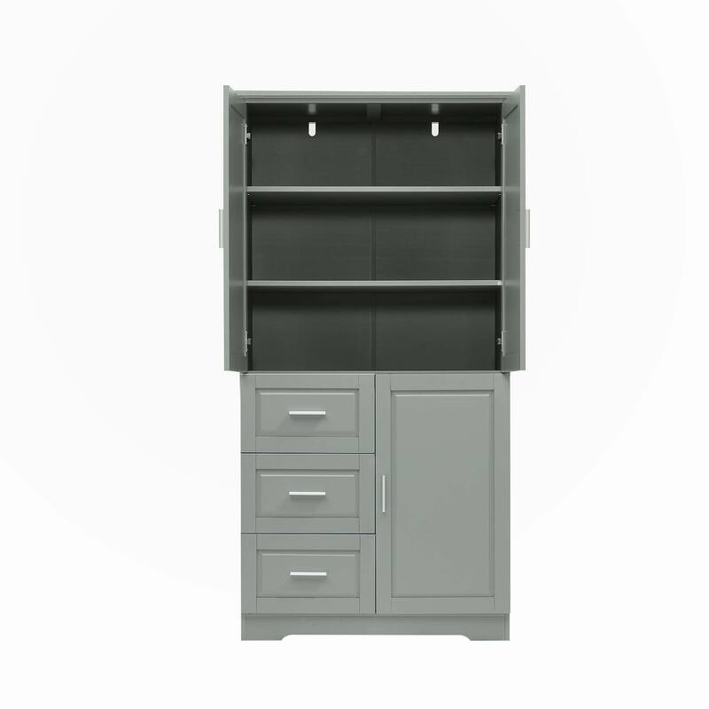 Tall and Wide Storage Cabinet for Bathroom/Office