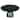 30-Inch Round Coffee Table Glass/Stone Tabletop with Black Iron Rim Frame Glass Pedestal Base