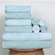 preview thumbnail 3 of 54, Superior Cotton Quick-Drying Solid and Marble 10 Piece Towel Set Teal