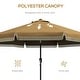 preview thumbnail 30 of 39, Outsunny 9ft Patio Umbrella with Push Button Tilt and Crank, Ruffled Outdoor Market Table Umbrella with Tassles and 8 Ribs