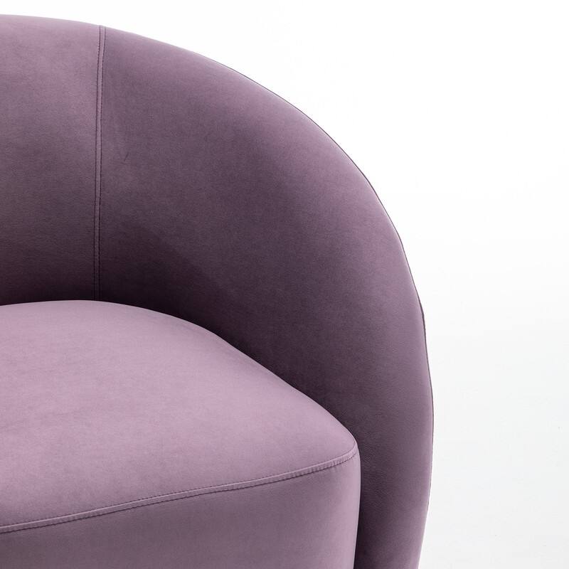 SEYNAR Modern Glam Velvet Upholstered 360 Degree Swivel Accent Armchair Set of 2
