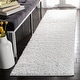 preview thumbnail 82 of 166, SAFAVIEH August Shag Solid 1.2-inch Thick Area Rug 2'3" x 10' Runner - White