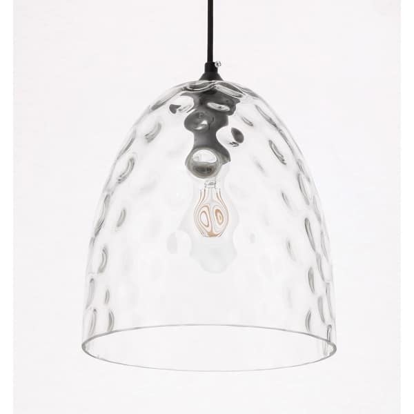 slide 2 of 3, Elegant Lighting Gibson Single Light 10" Wide Mini Pendant Black