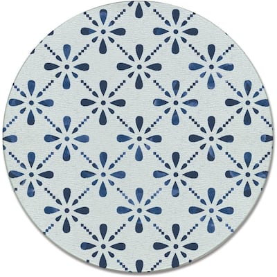 Sorrento 4mm Heat Tolerant Round Tempered Glass Cutting Board 16" Round Made in the USA Food Preparation Board