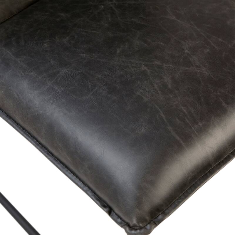Griffin PU Leather Upholstered Dining Chair, Black