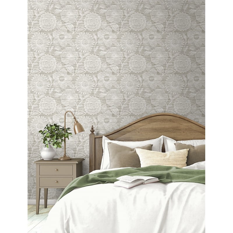 Stacy Garcia Home Faux Grass Floral Peel and Stick Wallpaper