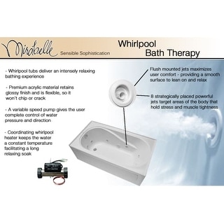 American Standard Cadet EverClean 6-Foot White Whirlpool Tub with ... American Standard Cadet EverClean 6-Foot White Whirlpool Tub with ...