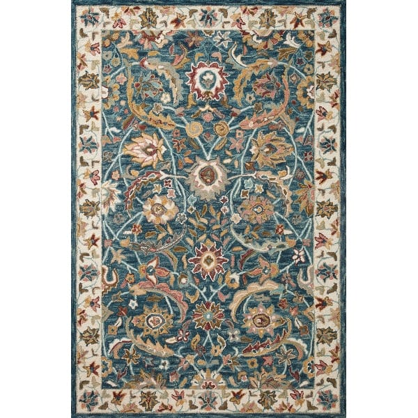 slide 2 of 3, Alexander Home Madeline 100% Wool Hand-Hooked Heritage Area Rug 5' x 7' 6"