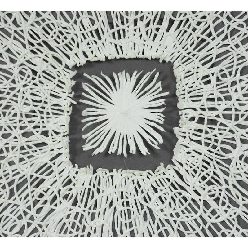 HUJI Papier-Mache Strings Shadow Box Wall Decor