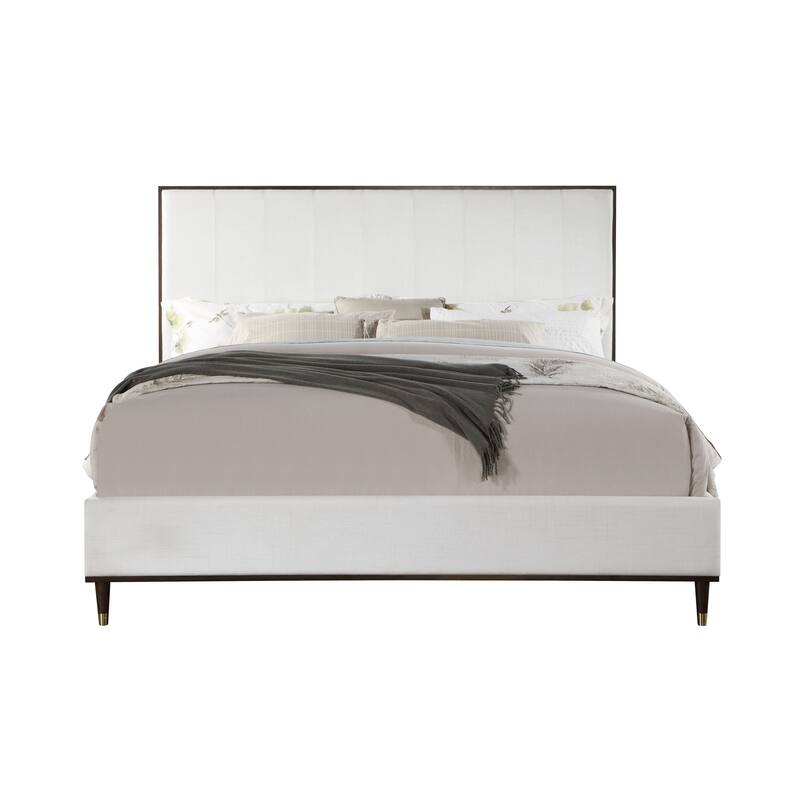 Cerana Light Gray Fabric Queen Bed