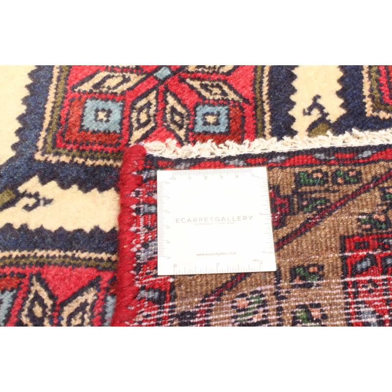 ECARPETGALLERY Hand-knotted Konya Anatolian Cream Wool Rug - 2'4 x 9'1