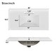 preview thumbnail 9 of 19, GDFStudio - Aurea 36" Bathroom Vanity with Ceramic Sink, Soft-Close Door & 3 Drawers