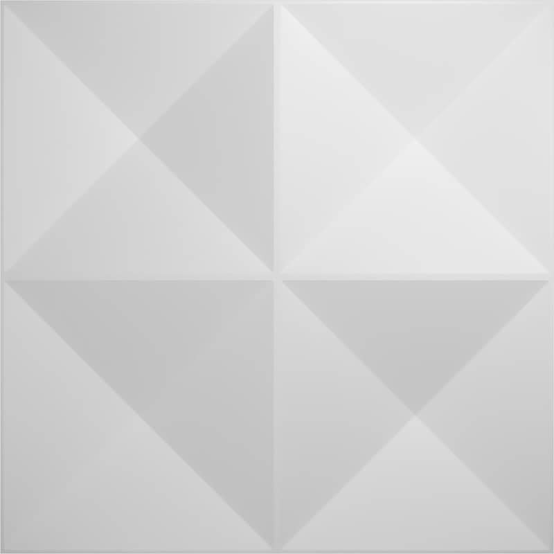 11 7/8"W x 11 7/8"H Tirana EnduraWall Decorative 3D Wall Panel, White