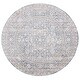 preview thumbnail 27 of 39, SAFAVIEH Harlow Germaine Vintage Distressed Rug 6'3" Round - Ivory Blue/Grey - Round