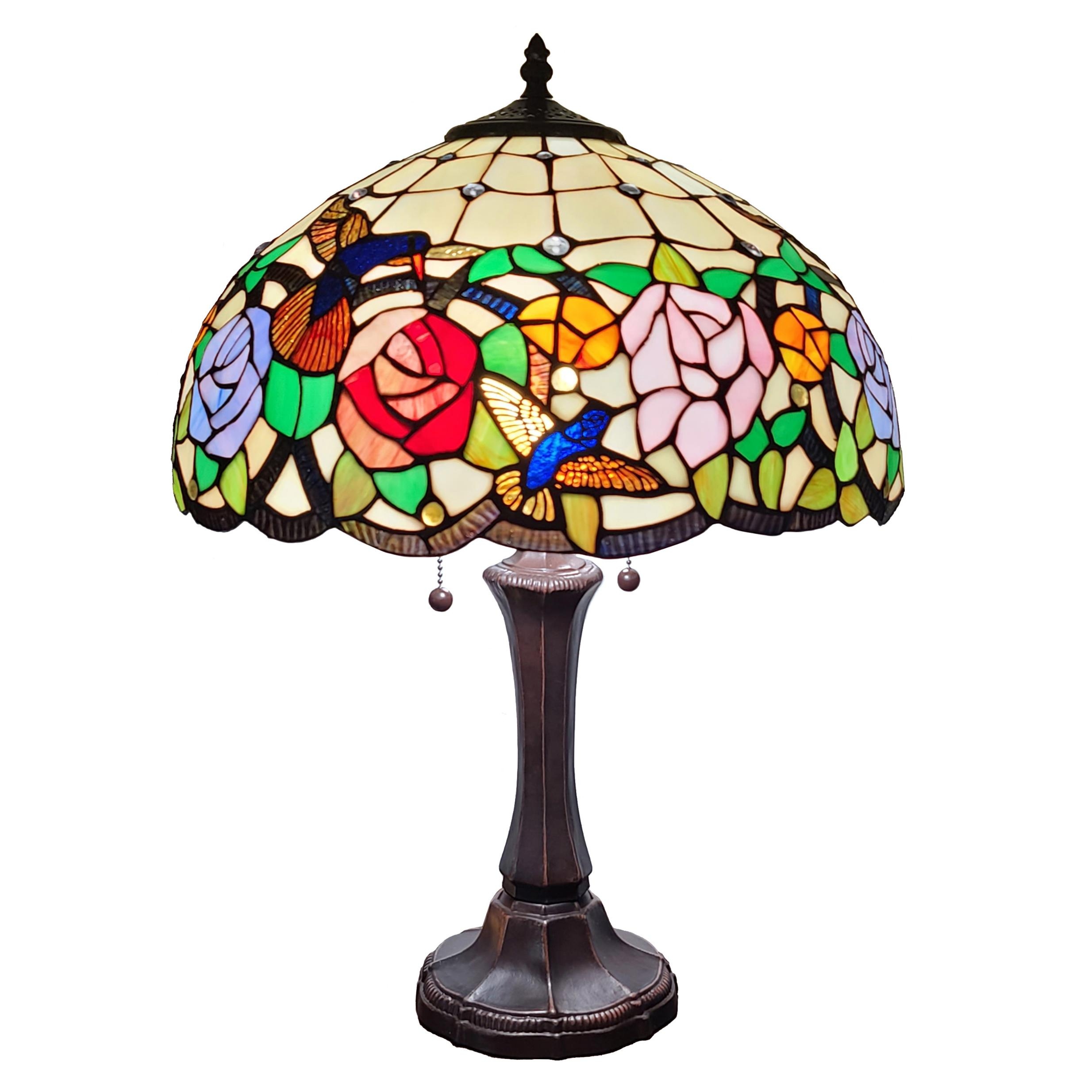 23 Stained Glass Two Light Hummingbird Accent Table Lamp Bed Bath Beyond 39580289