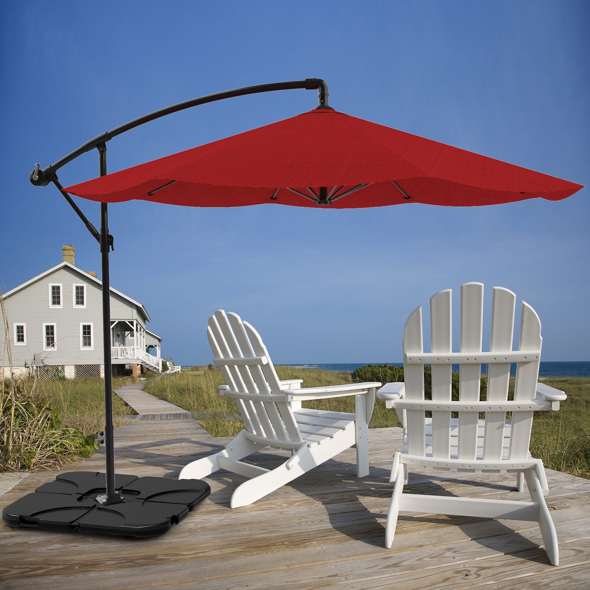 fillable cantilever parasol base