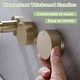preview thumbnail 19 of 20, Solid Brass 2-Round Knob Handle Wall Mounted Bathroom Faucet