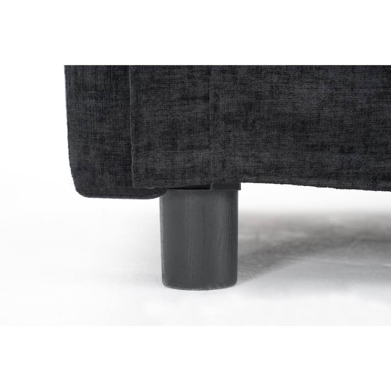 Chenille Upholstered Accent Chair & Ottoman Sets, Sofa Chair Reading Chair for Living Room Bedroom