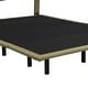 preview thumbnail 11 of 44, LED Low Profile Bed Platform Bed Frame with Cloud-Shaped Headboard