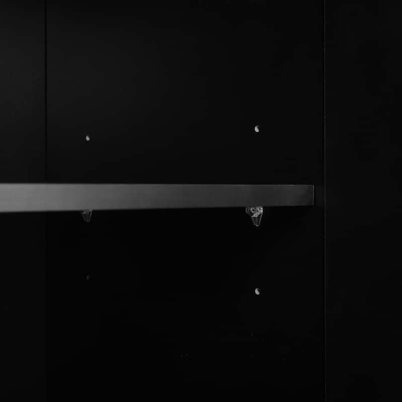 Shoe Cabinet Shoe Rack Organizer w/ Shoe Bench, Adjustable Shelves