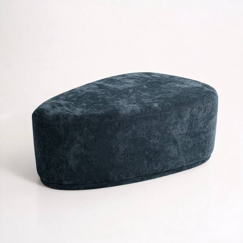 Modern Triangular Upholstered Accent Ottoman