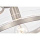 preview thumbnail 9 of 12, Merwin Matte Black Semi-Flush Ceiling Lamp 1-Light