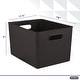 preview thumbnail 7 of 27, Superio Ribbed Storage Bin with Matching Lid - 15"W x 9"H x 11.5"D