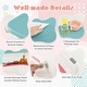 preview thumbnail 2 of 6, 3PCS Kids Table and Chair Set Toddler Activity Desk w/ Building Blocks