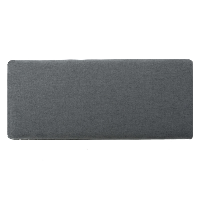 Tatiana Contemporary Fabric Storage Ottoman with Nailhead Trim by Christopher Knight Home