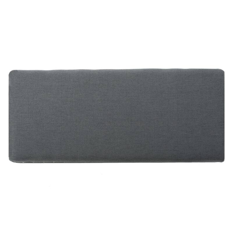 Tatiana Contemporary Fabric Storage Ottoman with Nailhead Trim by Christopher Knight Home