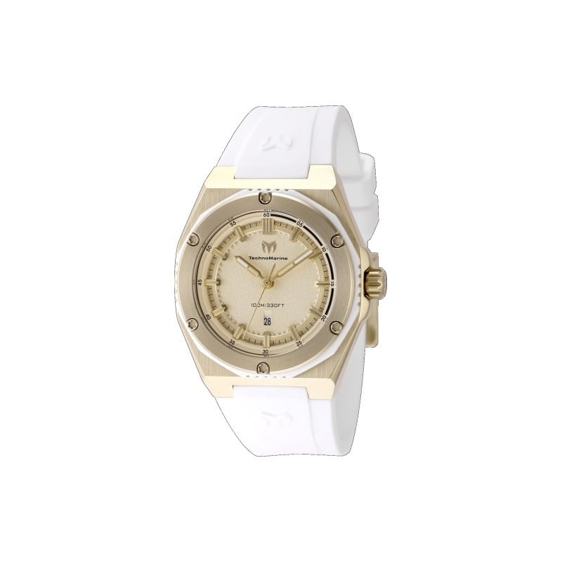 Technomarine Women's TM-416080 CORAL Quartz Gold Dial Watch
