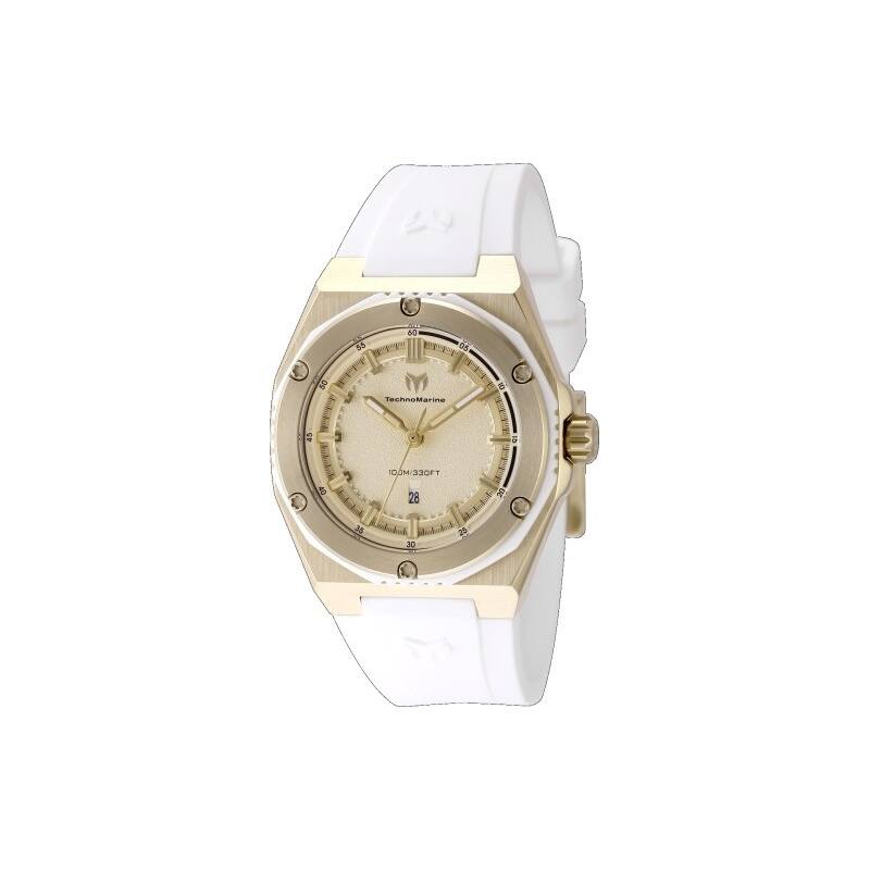 Technomarine Women's TM-416080 CORAL Quartz Gold Dial Watch