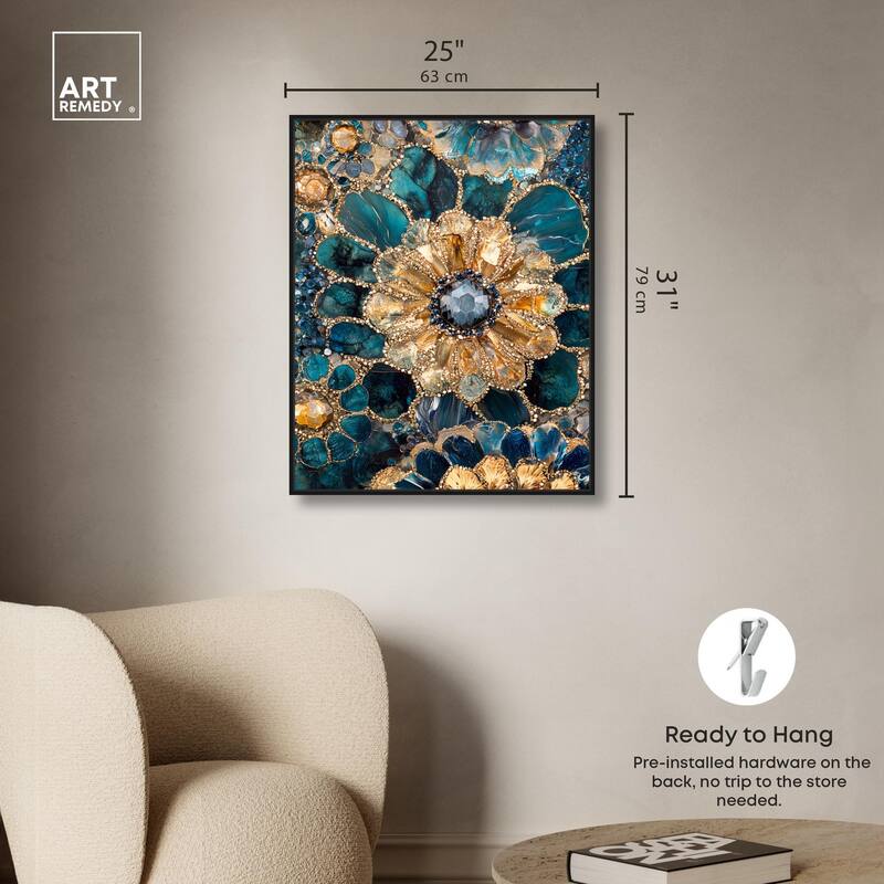 Opulent Geode IV Canvas by Art Remedy