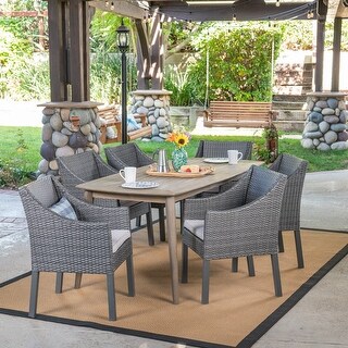 Ethan Outdoor Wicker Set Christopher Knight Home