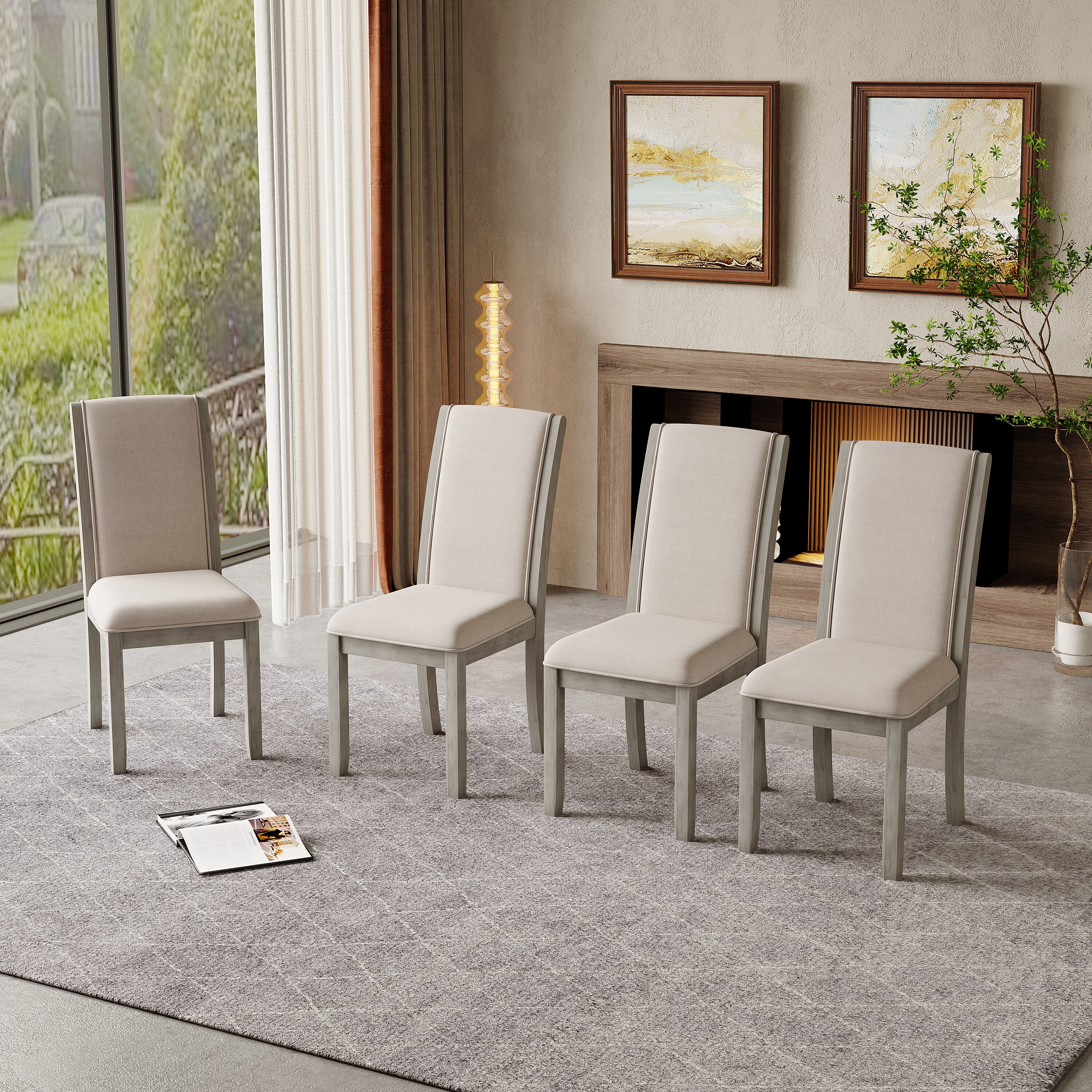 Full back dining hot sale chairs