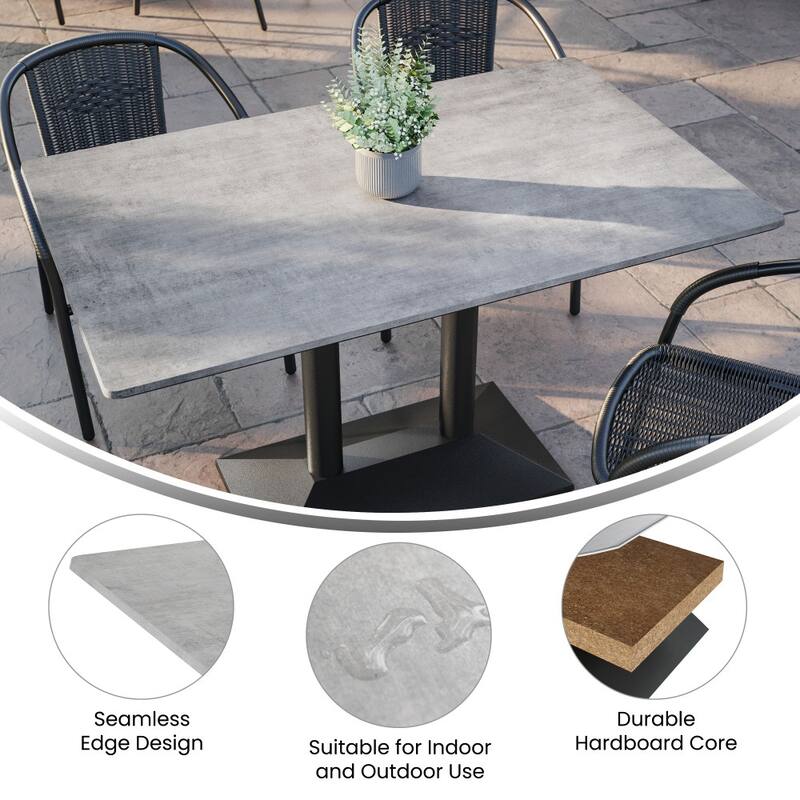 Commercial HPL Wrapped Seamless Scratch and Stain Resistant Tabletop