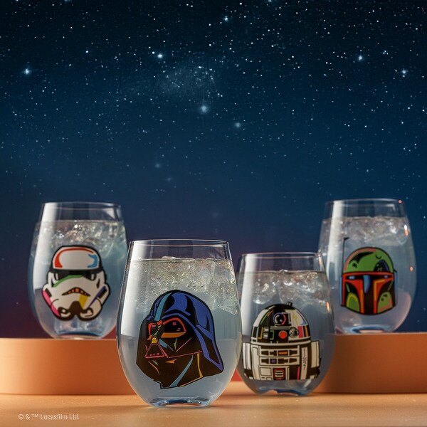 Star Wars Cosmic Color Stemless Drinking Glasses 19 oz Set of 4 Bed Bath Beyond 42202401