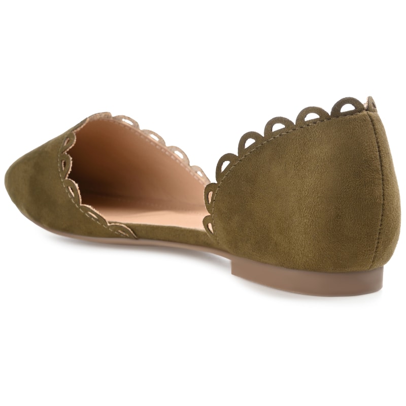 Journee Collection Women's Jezlin Slip On Almond Toe Ballet Flats