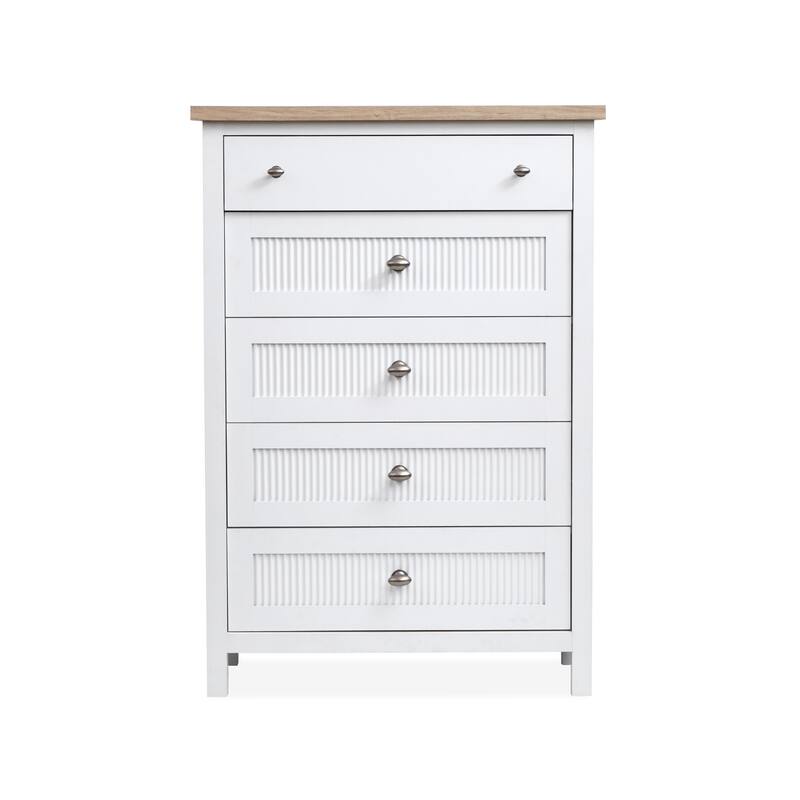 Salt Life Home Windmill Harbour White Whisp and Sand Drawer Chest