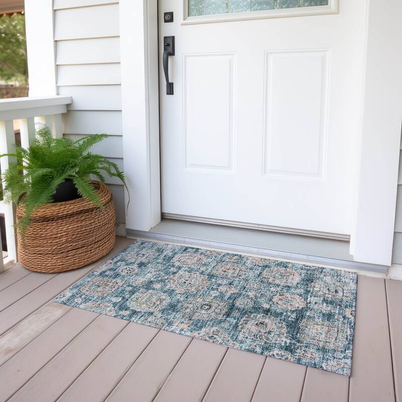 Machine Washable Indoor/ Outdoor Chantille Persian Vintage Rug