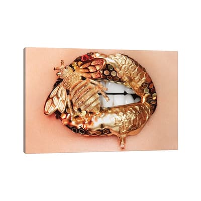 iCanvas "Golden Bee II" by Vlada Haggerty Canvas Print