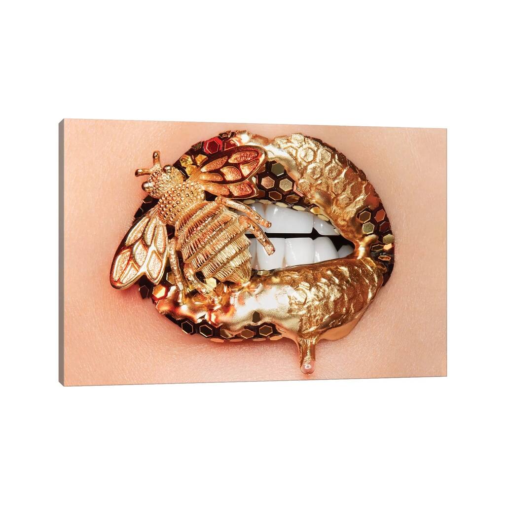 iCanvas "Golden Bee II" by Vlada Haggerty Canvas Print