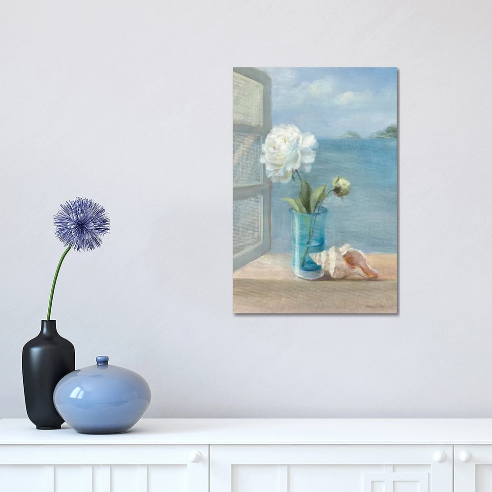 iCanvas "Coastal Floral I" by Danhui Nai Canvas Print