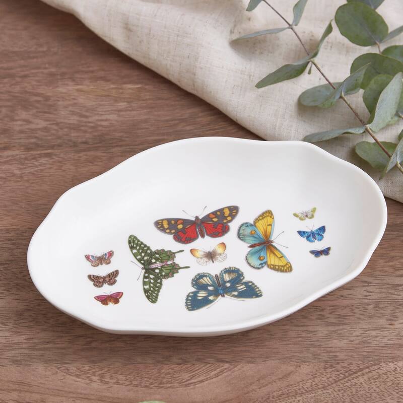 Portmeirion Botanic Garden Harmony Pickle Dish - 8.5 in