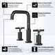 preview thumbnail 25 of 33, Widespread Bathroom Sink Faucet Double Handle Bathroom Sink Faucet